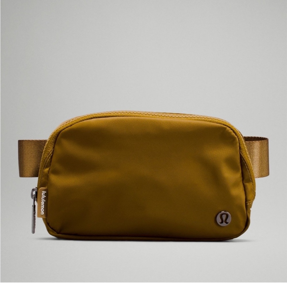lululemon athletica mustard yellow belt bag